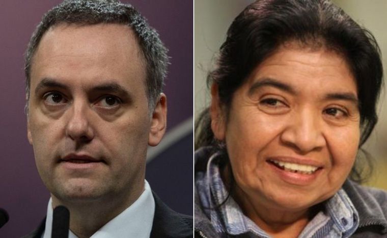 Manuel Adorni y Margarita Barrientos.