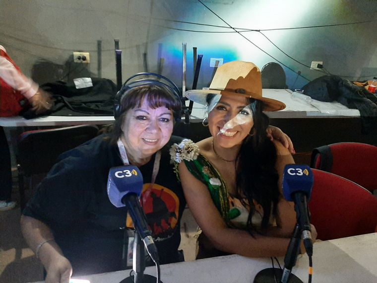 Jacinta Condorí con Susana Buontempo