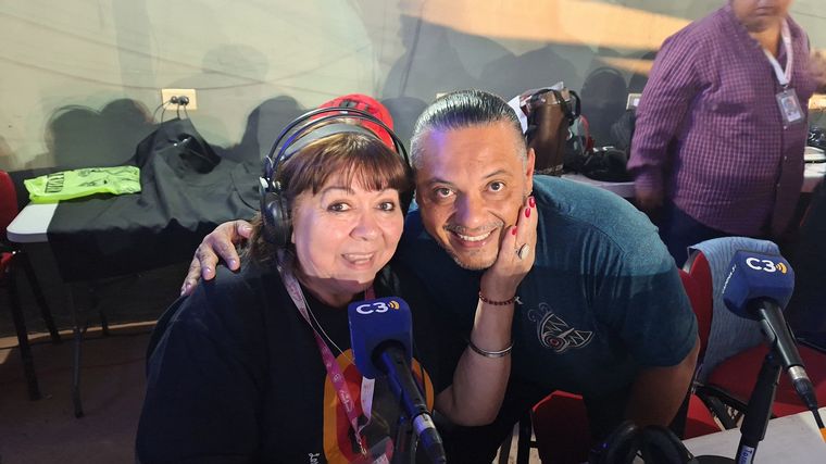 El Indio Lucio Rojas con Susana Buontempo en la Serenata de Cafayate