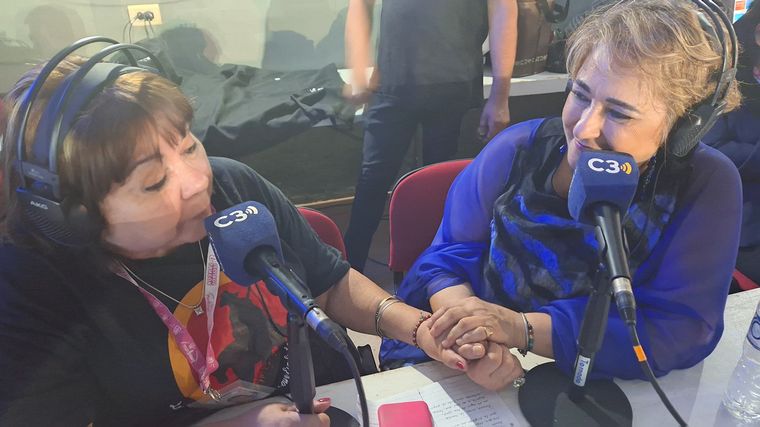 Yamila Cafrune y Susana Buontempo en la Serenata de Cafayate