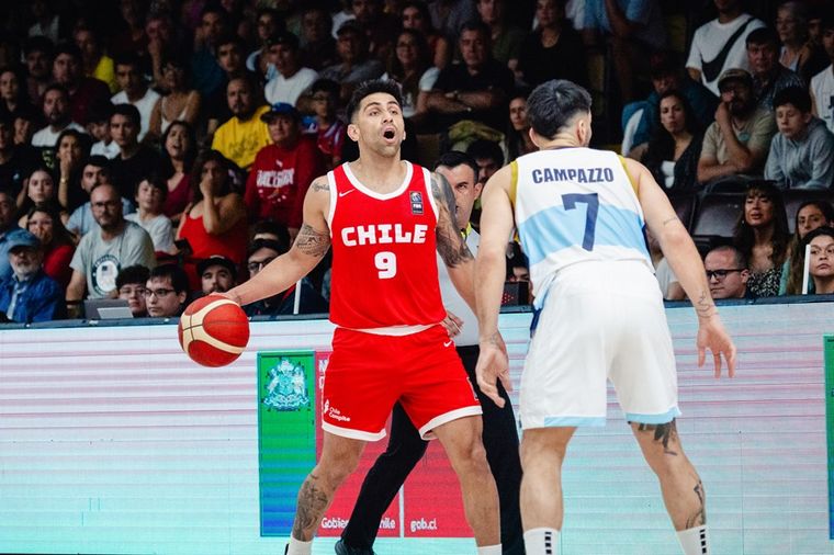 Argentina cayó ante Chile en Valdivia en las Eliminatorias para la AmeriCup 2025.