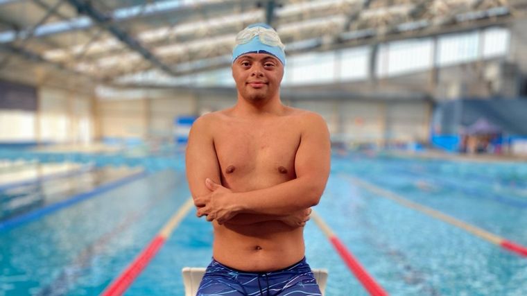 FOTO: Braian Igarzabal, el nadador cordobés que va a los Trisome Games
