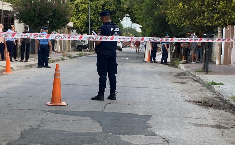 El lugar donde mataron al vecino.