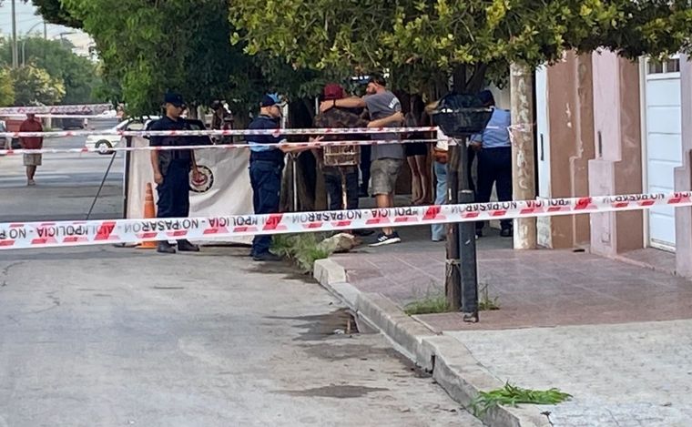 El lugar donde mataron al vecino.