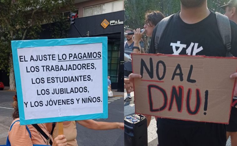 Apertura de sesiones: protestas y cruces por el bloqueo del tránsito en Rosario.