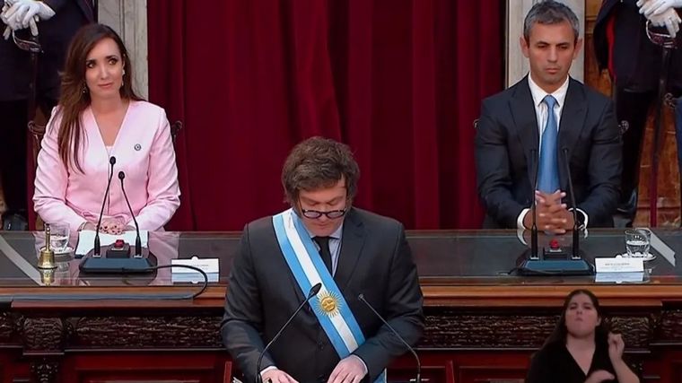 Javier Milei presidió la Apertura de Sesiones del Congreso