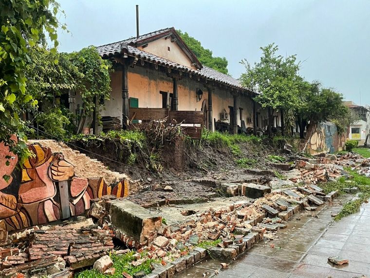 FOTO: Las impactantes imágenes del temporal en Corrientes. (Foto: Municipalidad Corrientes)