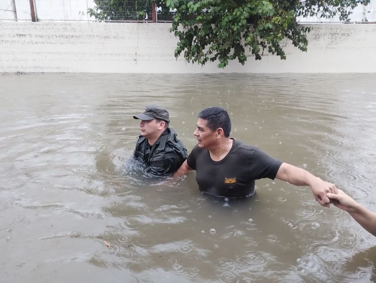 Las impactantes imágenes del temporal en Corrientes.