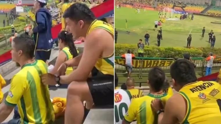 Ayudó a su amigo ciego a disfrutar del partido