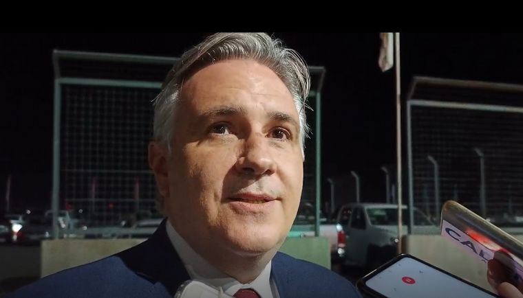 El gobernador de Córdoba, Martín Llaryora, en ExpoAgro (Foto: captura).