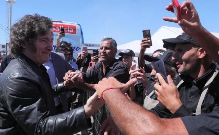 Javier Milei en Expoagro 2024 (Foto: Gentileza de OpinandoSanNicolás).