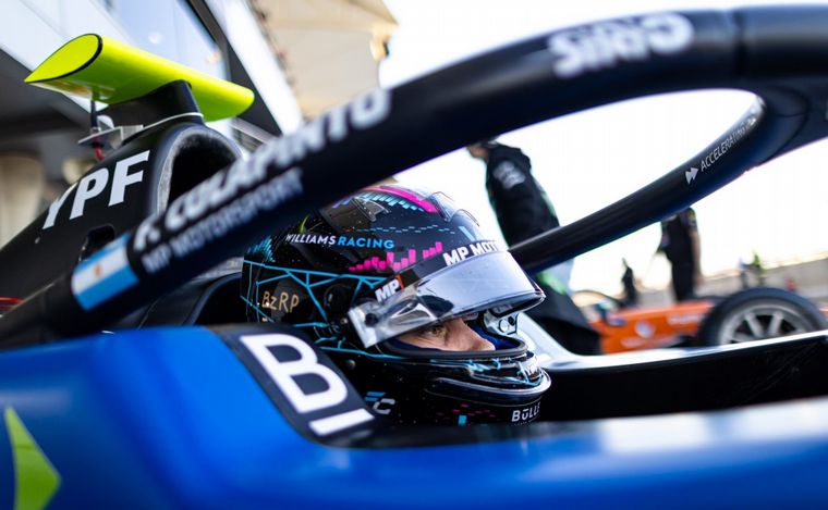 Franco Colapinto comenzó 12° en la F2 del GP de Arabia Saudita