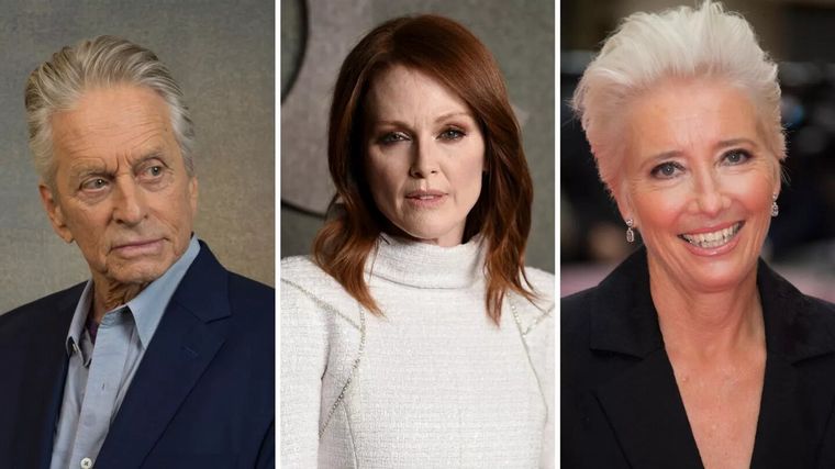 Michael Douglas,Julianne Moore y Emma Thompson, 3 de los firmantes.