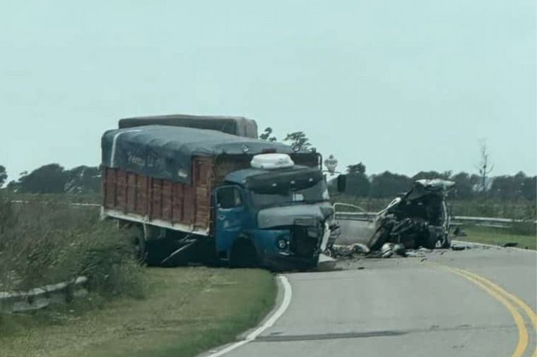 El impactante choque fue en la ruta 10 (Fotos: Cada Mañana TV)