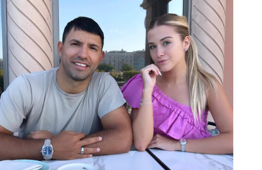 El Kun Agüero junto a su pareja, Sofía Calzetti