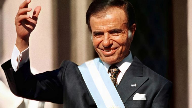 FOTO: Carlos Menem fue incluido en el listado de próceres argentinos de la Casa Rosada