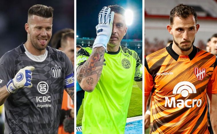 Herrera, Losada y Roffo, los tres arqueros de los clubes de Córdoba.