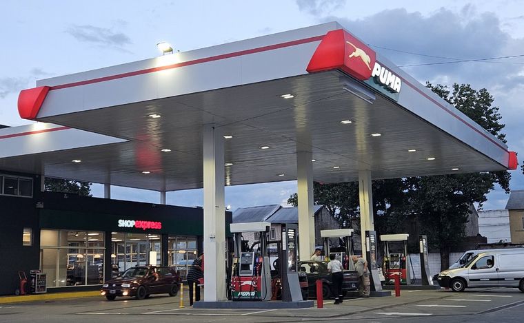 La estación de servicio Puma en la que mataron a Bruno Bussanich.
