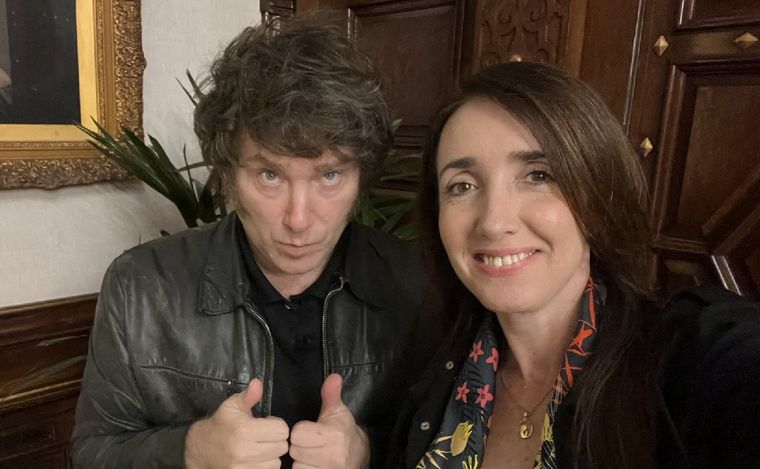 Javier Milei y Victoria Villarruel, tras la reunión de gabinete. (Foto: X)