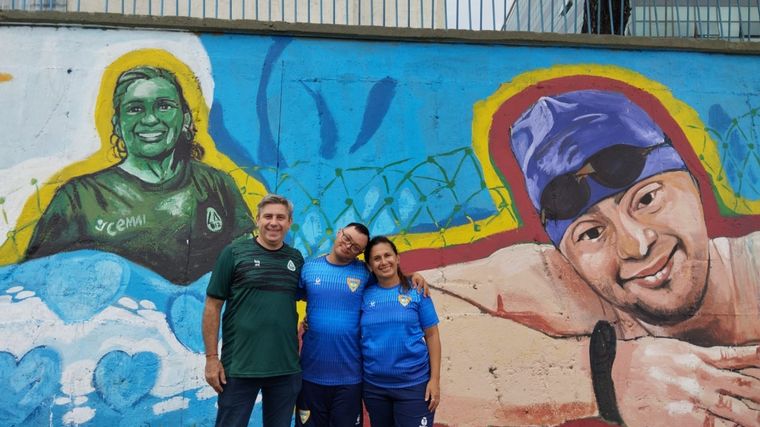 FOTO: Un mural de Córdoba homenajea a atletas con síndrome de Down