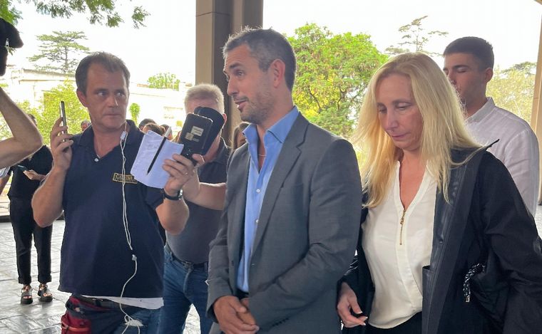 Martín Menem visitó Córdoba.