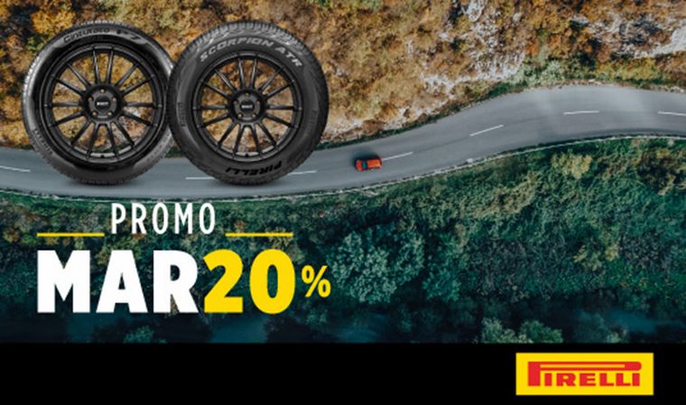 FOTO: Pirelli ofrece 20% Off durante todo Marzo en neumáticos seleccionados
