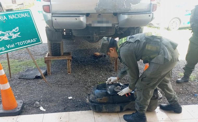 El secuestro alcanzó los 27 kilos de cocaína. 