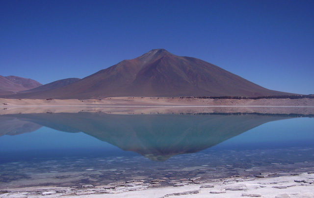 La Laguna Verde, uno de los lugares más hermosos del recorrido.