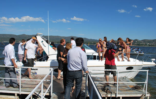 Backstage del video clip de Damián Córdoba