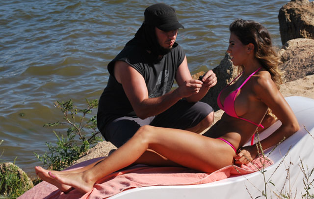 Backstage del video clip de Damián Córdoba