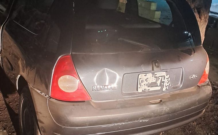 El vehículo que fue recuperado por la Policía.
