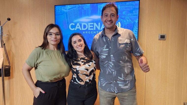 Nadia Herencia, la médium que presenta su obra de teatro.  