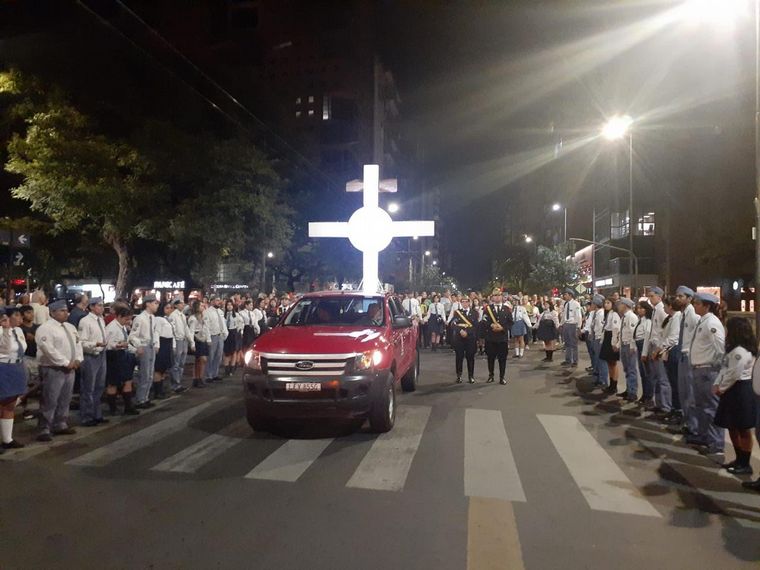 La procesión se desarrolló por las calles de la capital cordobesa. 