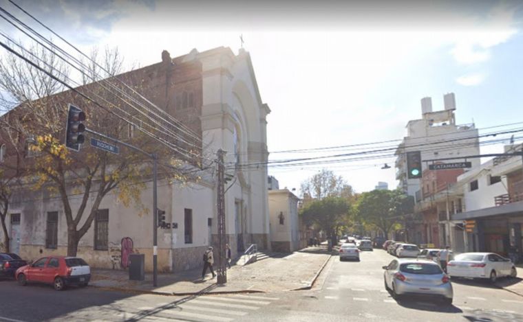 La parroquia donde fue encontrado el recién nacido.