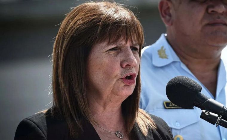 FOTO: Patricia Bullrich, ministra de Seguridad de la Nación.