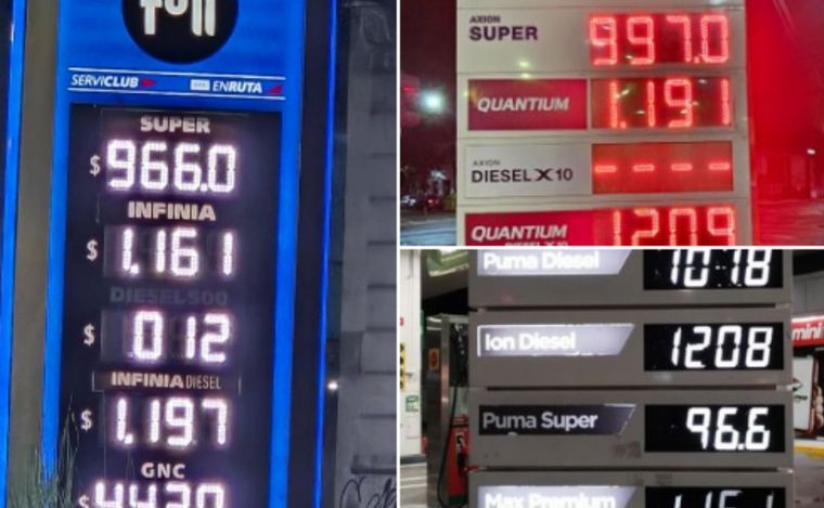 Los combustibles también aumentaron en Rosario. 