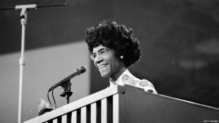 FOTO: Shirley Chisholm durante la Convención Nacional Demócrata en 1972.