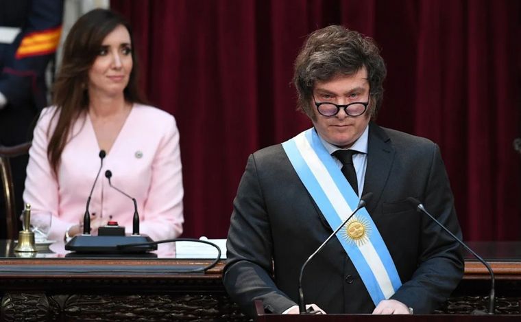 FOTO: El presidente, Javier Milei, busca que se apruebe la ley fundante de su gestión. 