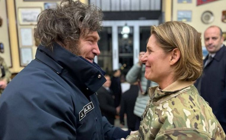 Milei y Laura Richardson (Foto: @Southcom)