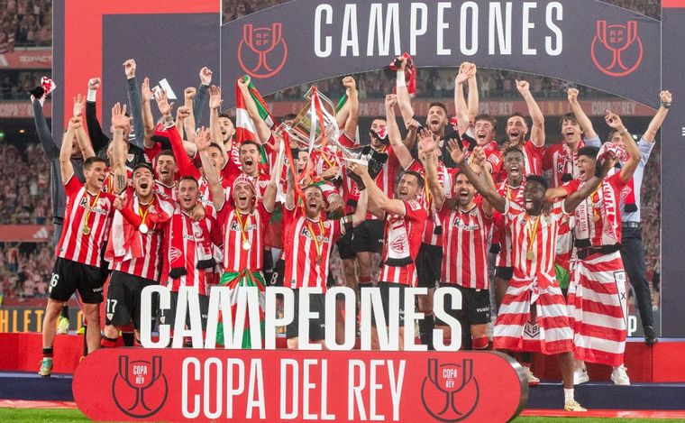 FOTO: Athletic de Bilbao es el nuevo campeón de la Copa del Rey. (Foto:@AthleticClub)