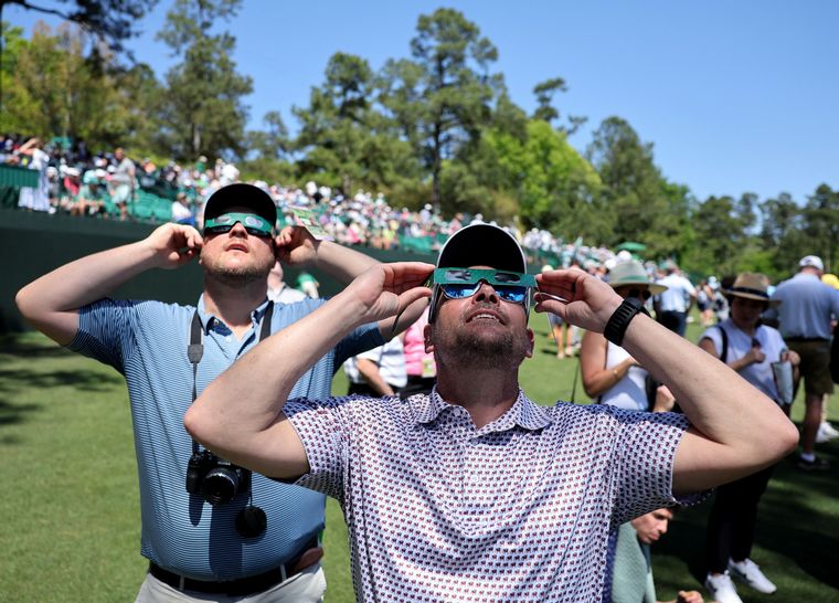 Las mejores imágenes del eclipse. 
