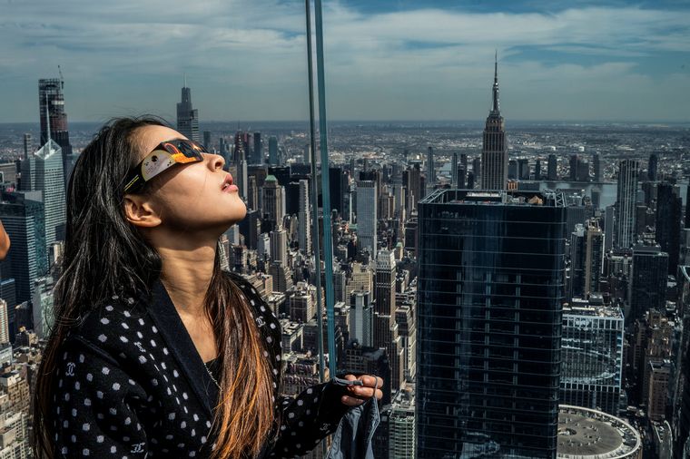 Las mejores imágenes del eclipse. 