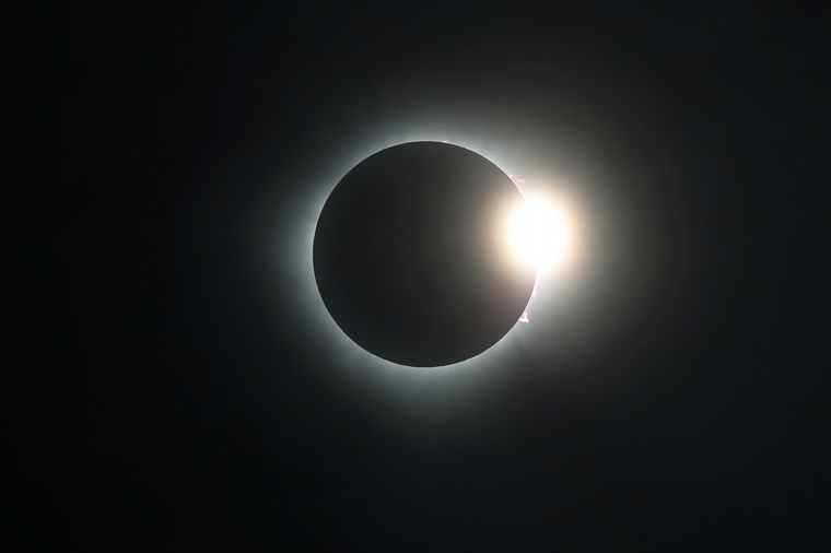 Las mejores imágenes del eclipse. 