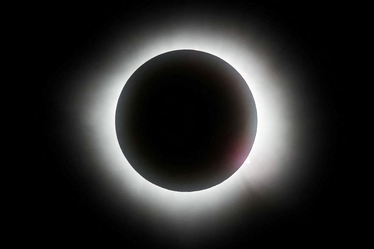 Las mejores imágenes del eclipse. 
