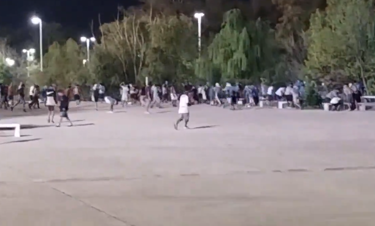 Incidentes en las tribunas del Malvinas Argentinas, en el partido de Godoy Cruz