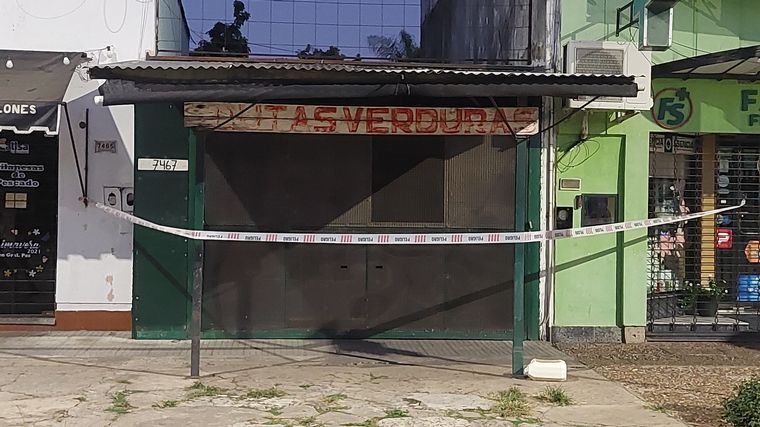 La verdulería en la que atendía Hugo.