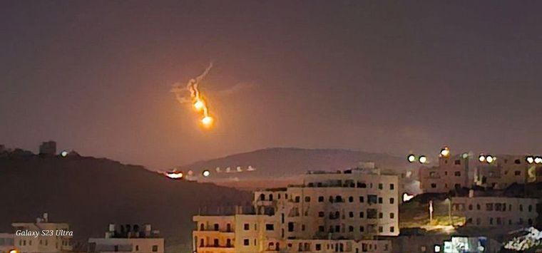 FOTO: Israel intercepta drones de Irán.