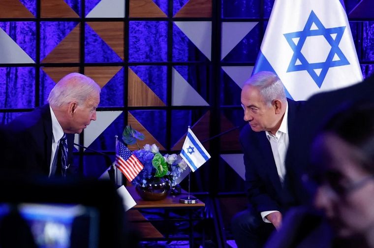FOTO:  Joe Biden presidente de Estados Unidos y Benjamin Netanyahu primer ministro israelí.