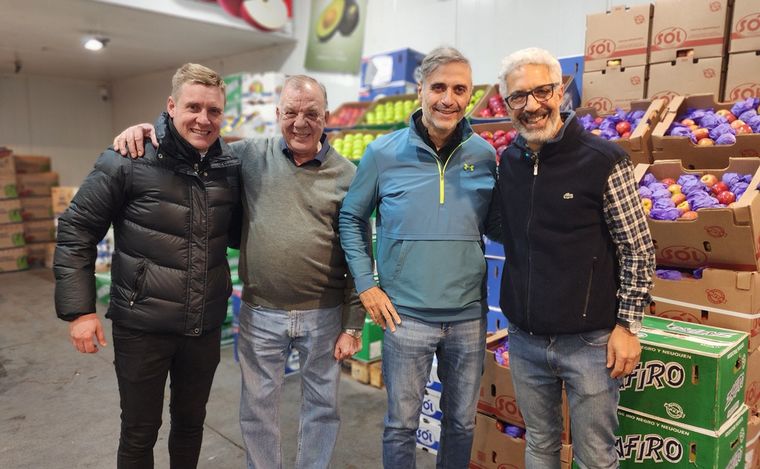 Luis Viale, Marcelo Ruggeri, Raúl Romero y Fernando Genesir.