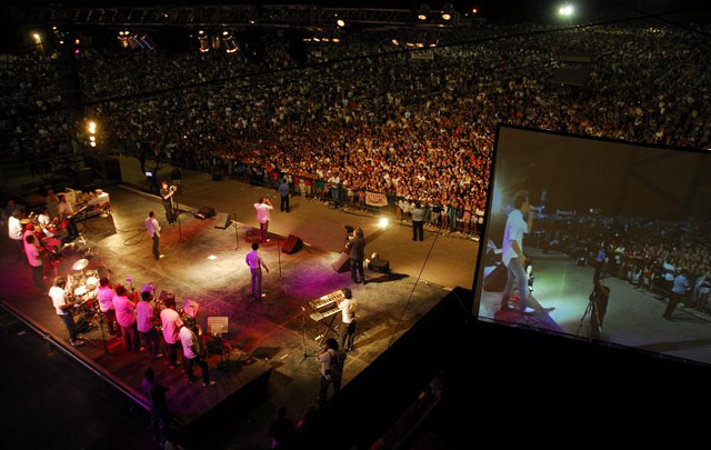 Una multitud participó de la fiesta.